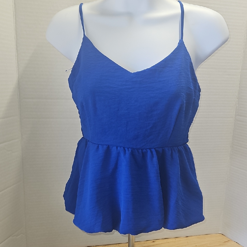 Monteau Vibrant Blue Women's Camisole, Small